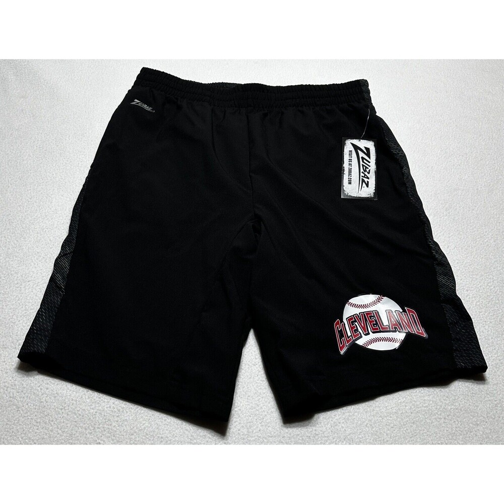 Cleveland Guardians Indians Mens Large Athletic Shorts Zubaz MLB NWT Baseball